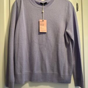 Quince Purple Crewneck Cashmere Sweater